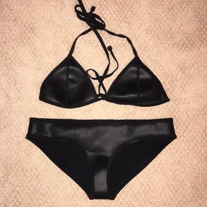 TRIANGLE all black bathing suit
